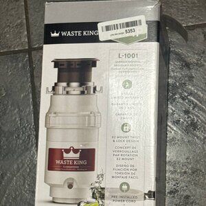 Waste King 1/2 HP Garbage Disposal with Power Cord for Kitchen Sink Food Waste
